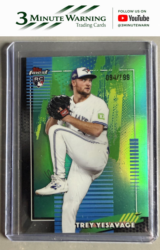 2026 Topps Finest #96 Trey Yesavage Aqua /199 Common