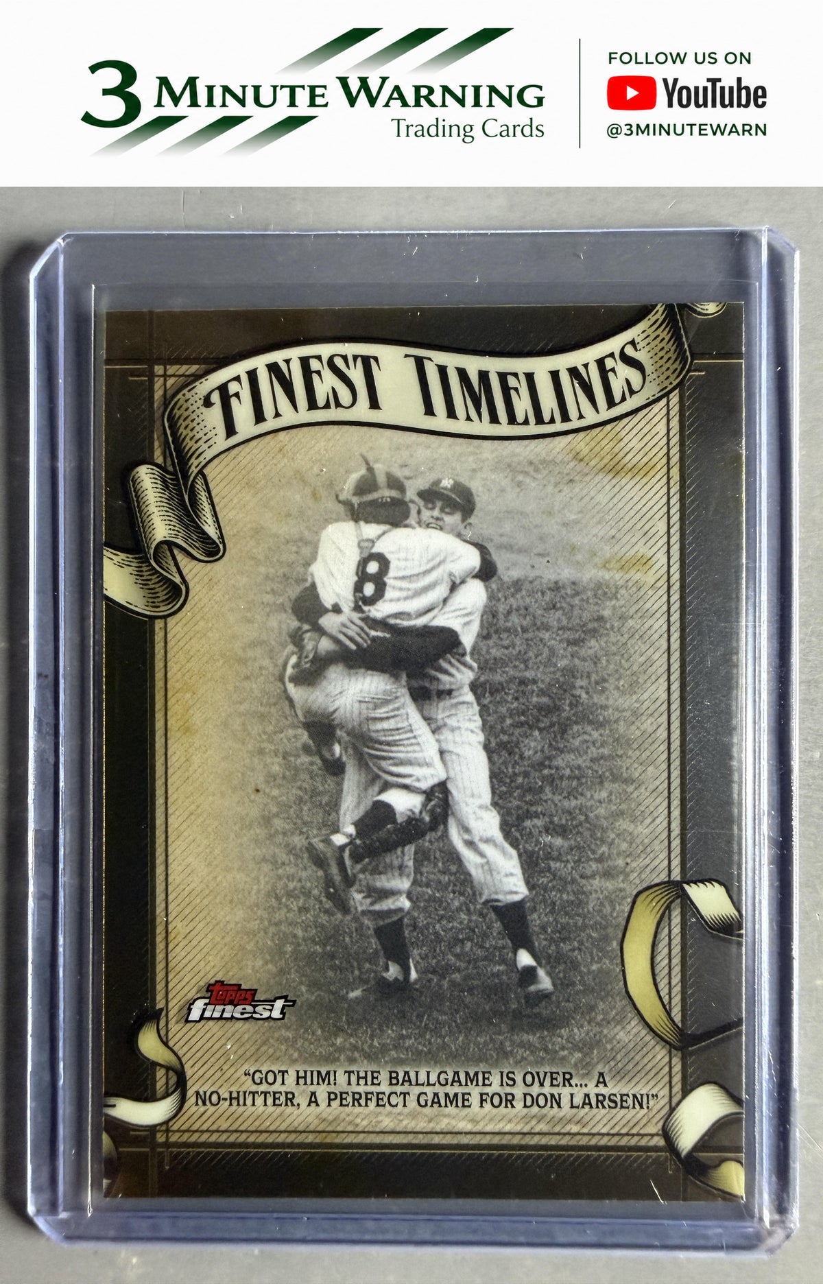 2026 Topps Finest #FT-21 Don Larson Finest Timelines