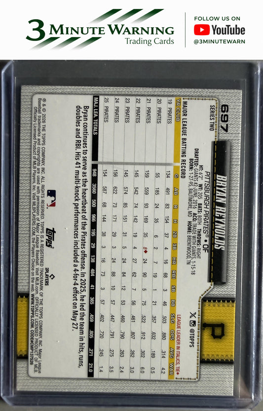 2026 Topps #697 Bryan Reynolds Holiday