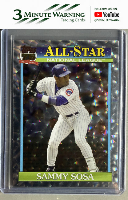 2026 Topps #91AS-5 Sammy Sosa 1991 Topps Baseball All-Stars Crackle (Series Two)