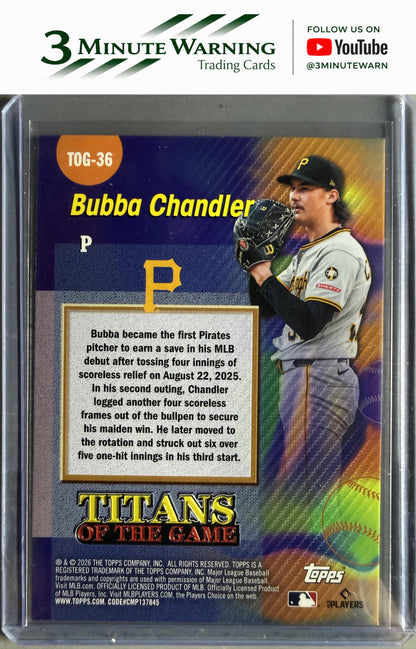 2026 Topps #TOG-36 Bubba Chandler Titans of the Game