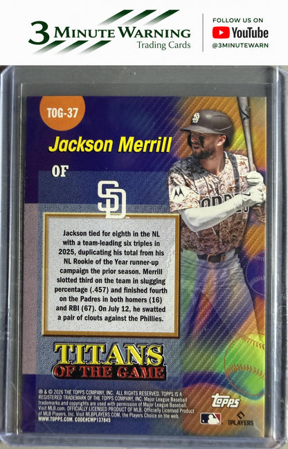 2026 Topps #TOG-37 Jackson Merrill Titans of the Game