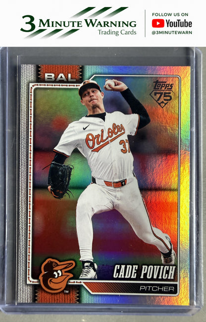 2026 Topps #555 Cade Povich Rainbow Foil