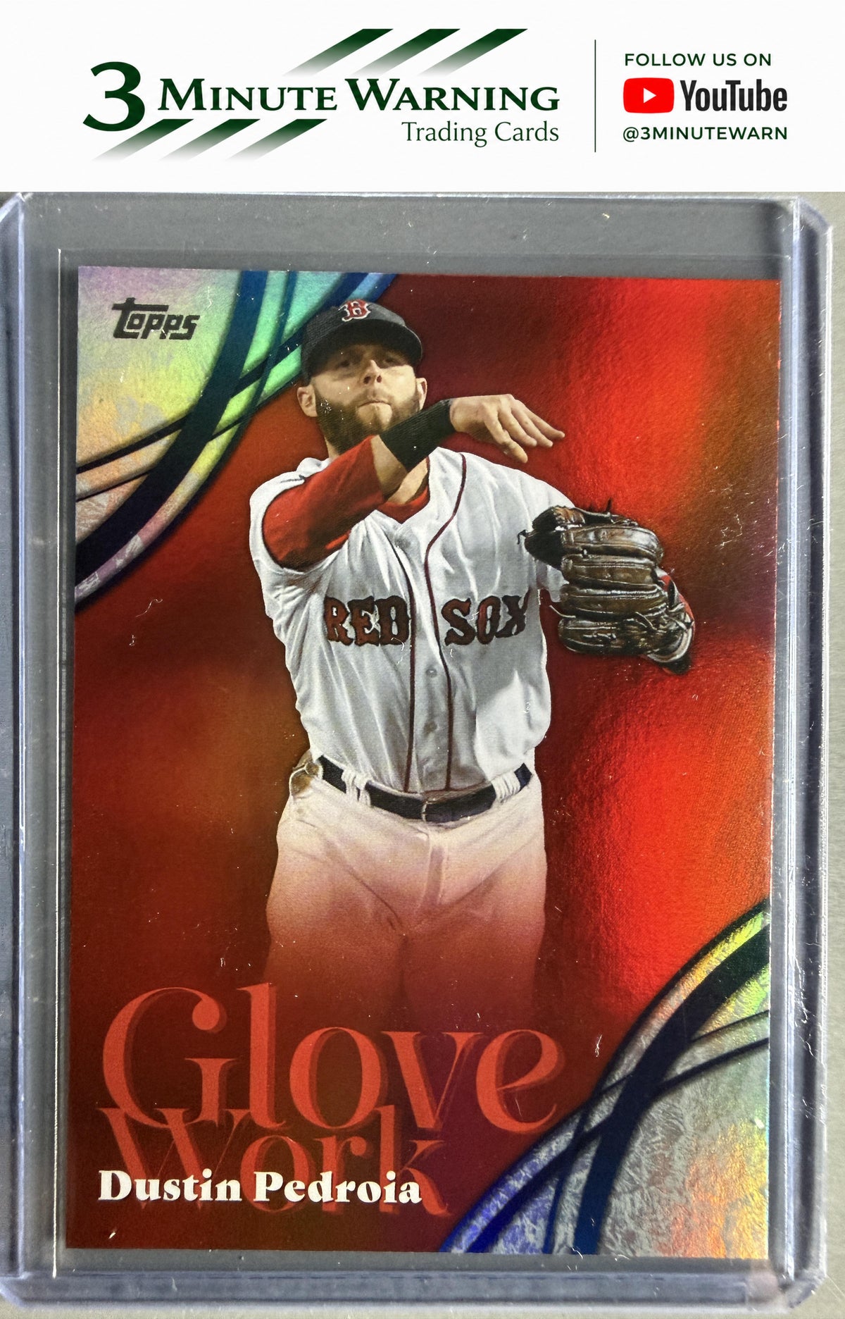 2026 Topps #GW-47 Dustin Pedroia Glove Work
