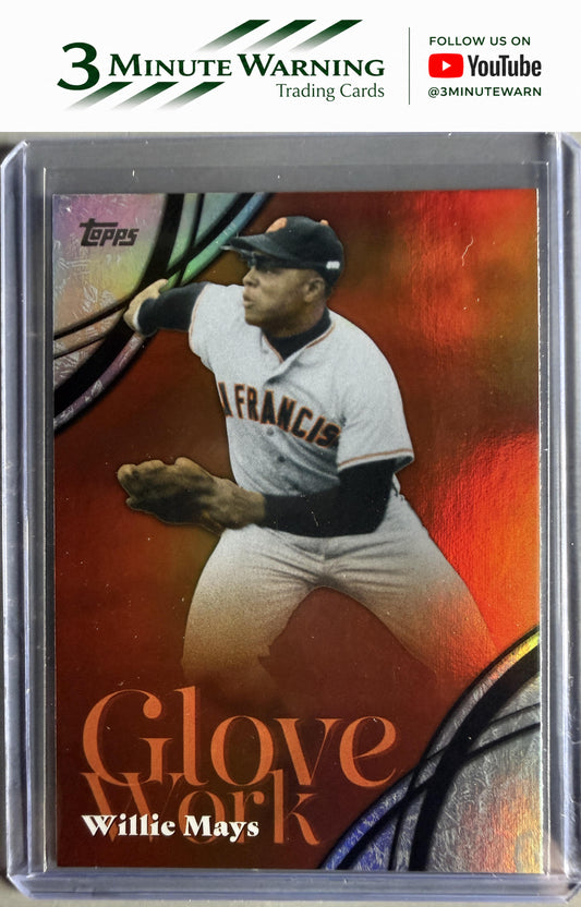 2026 Topps #GW-6 Willie Mays Glove Work