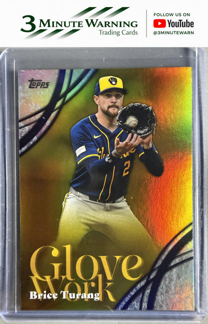 2026 Topps #GW-58 Brice Turang Glove Work