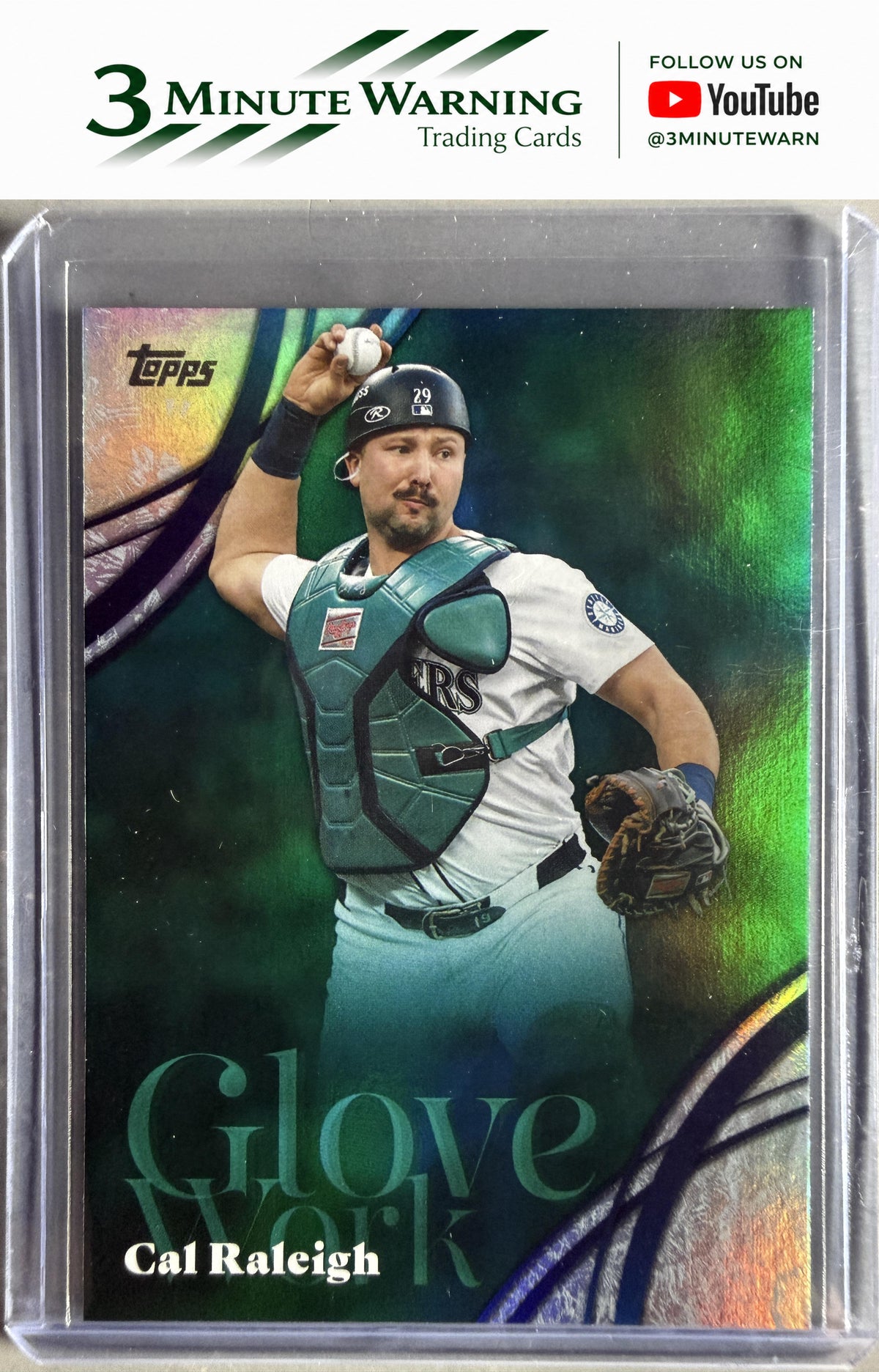 2026 Topps #GW-37 Cal Raleigh Glove Work
