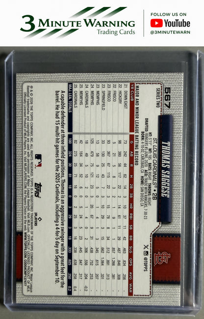 2026 Topps #567 Thomas Saggese