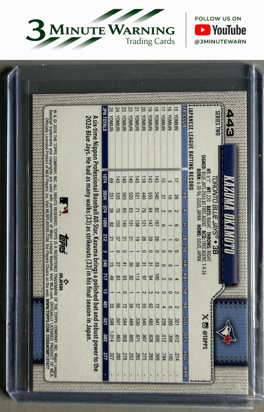 2026 Topps #443 Kazuma Okamoto