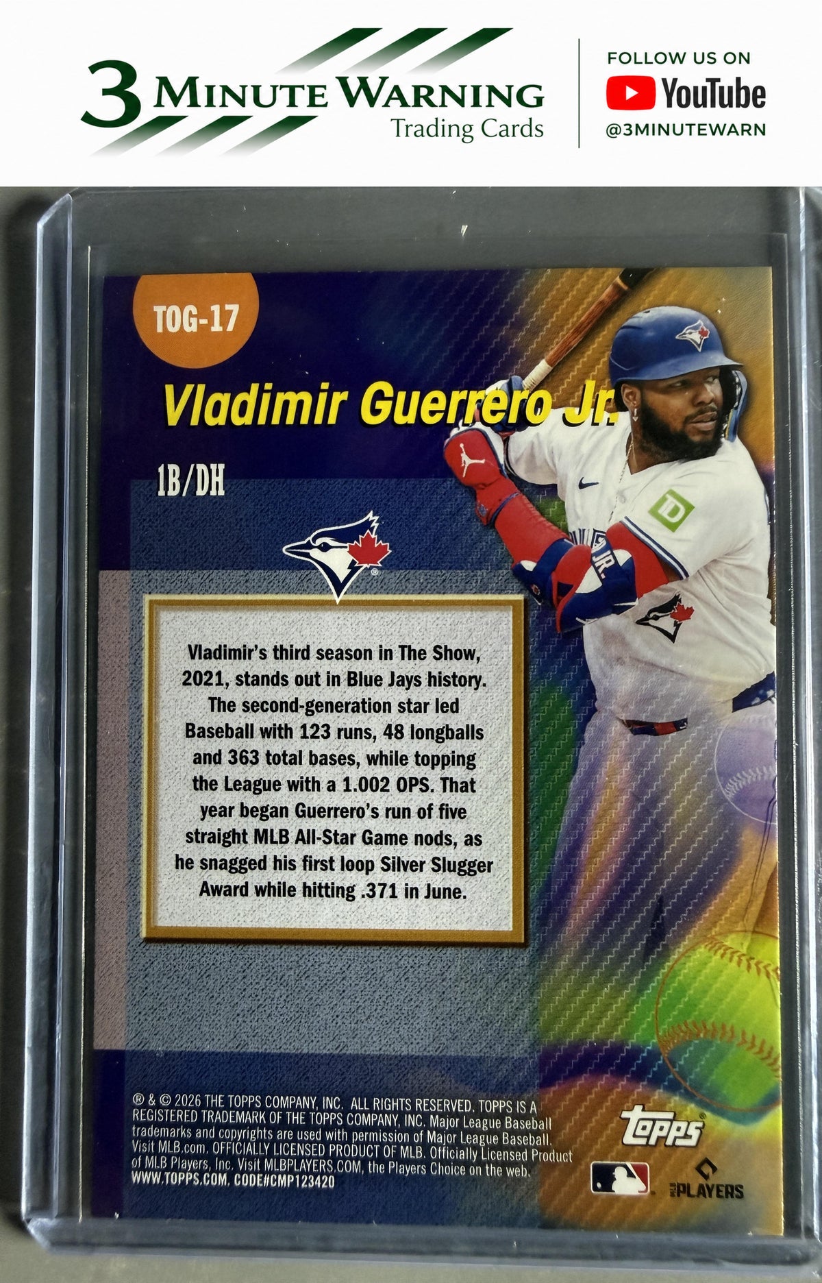 2026 Topps #TOG-17 Vladimir Guerrero Jr. Titans of the Game