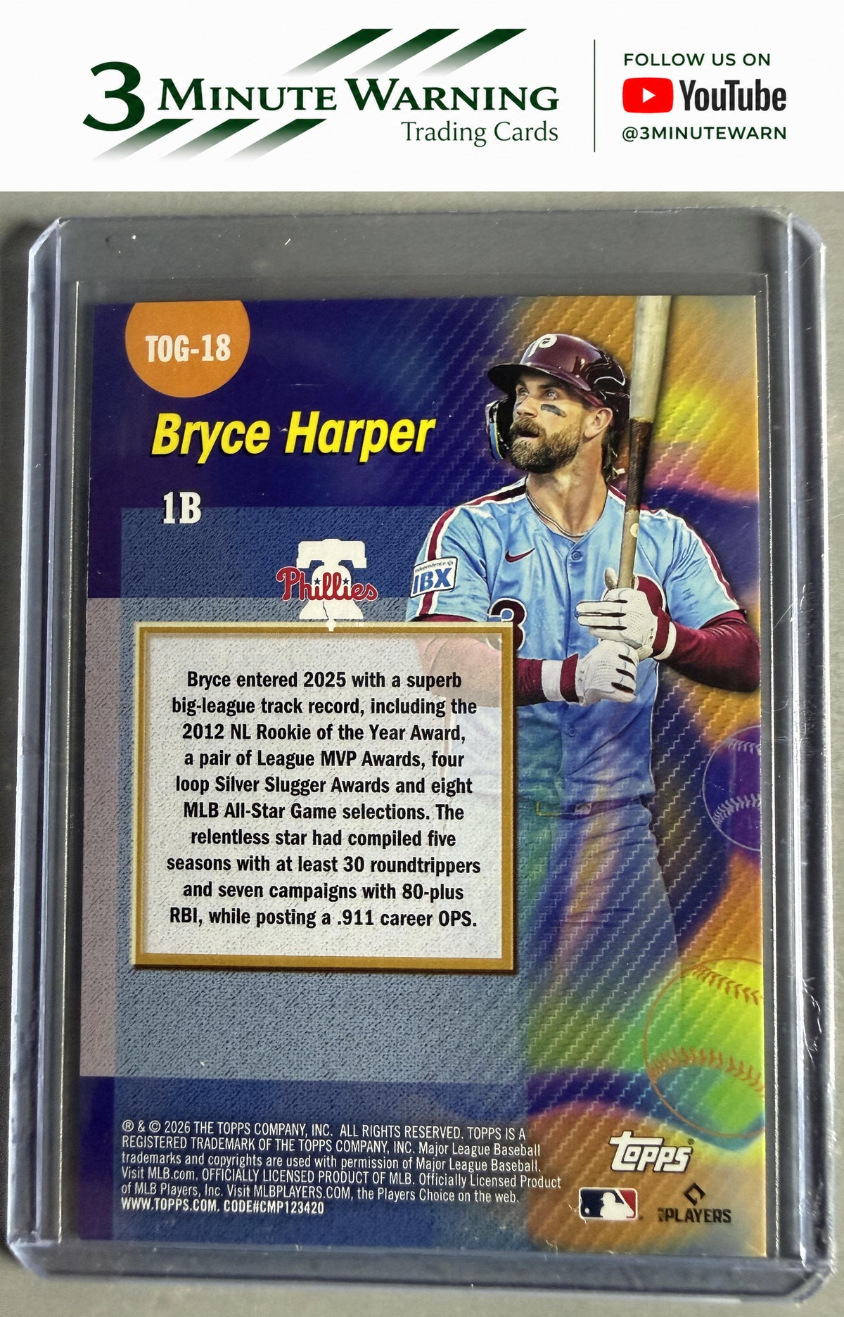 2026 Topps #TOG-18 Bryce Harper Titans of the Game