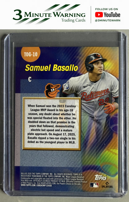 2026 Topps #TOG-10 Samuel Basallo Titans of the Game