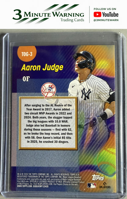 2026 Topps #TOG-3 Aaron Judge Titans of the Game