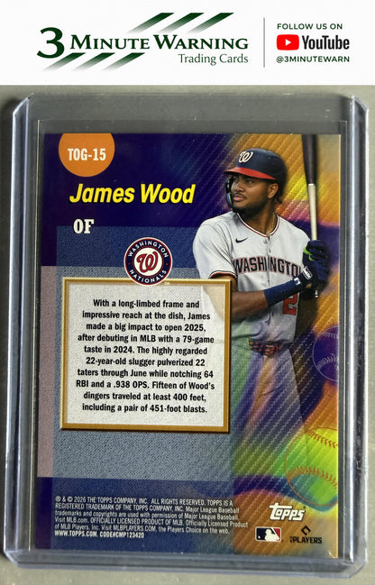 2026 Topps #TOG-15 James Wood Titans of the Game
