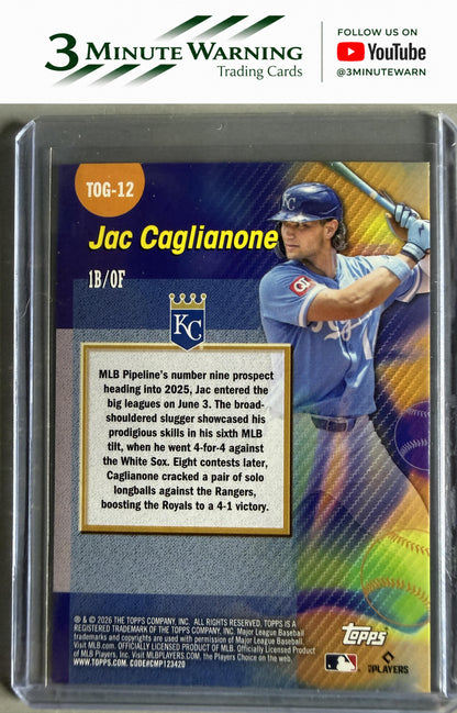 2026 Topps #TOG-12 Jac Caglianone Titans of the Game