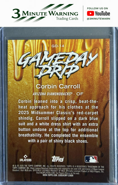 2026 Topps #GD-14 Corbin Carroll Gameday Drip