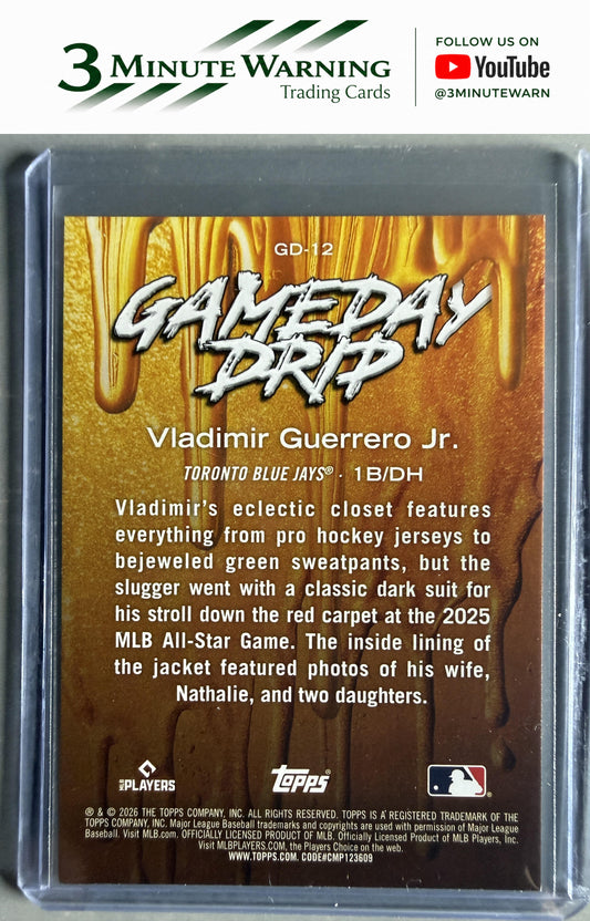 2026 Topps #GD-12 Vladimir Guerrero Jr. Gameday Drip