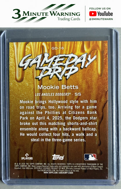 2026 Topps #GD-16 Mookie Betts Gameday Drip