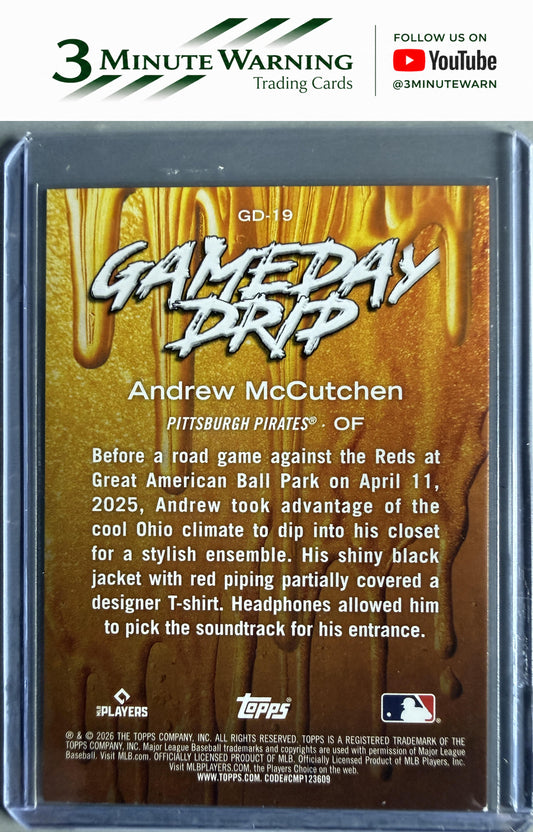 2026 Topps #GD-19 Andrew McCutchen Gameday Drip