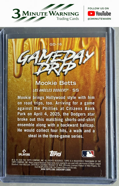 2026 Topps #GD-16 Mookie Betts Gameday Drip