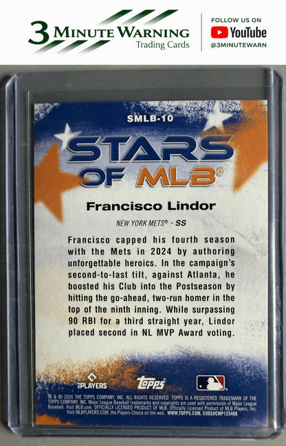 2026 Topps #SMLB-10 Francisco Lindor Stars of MLB