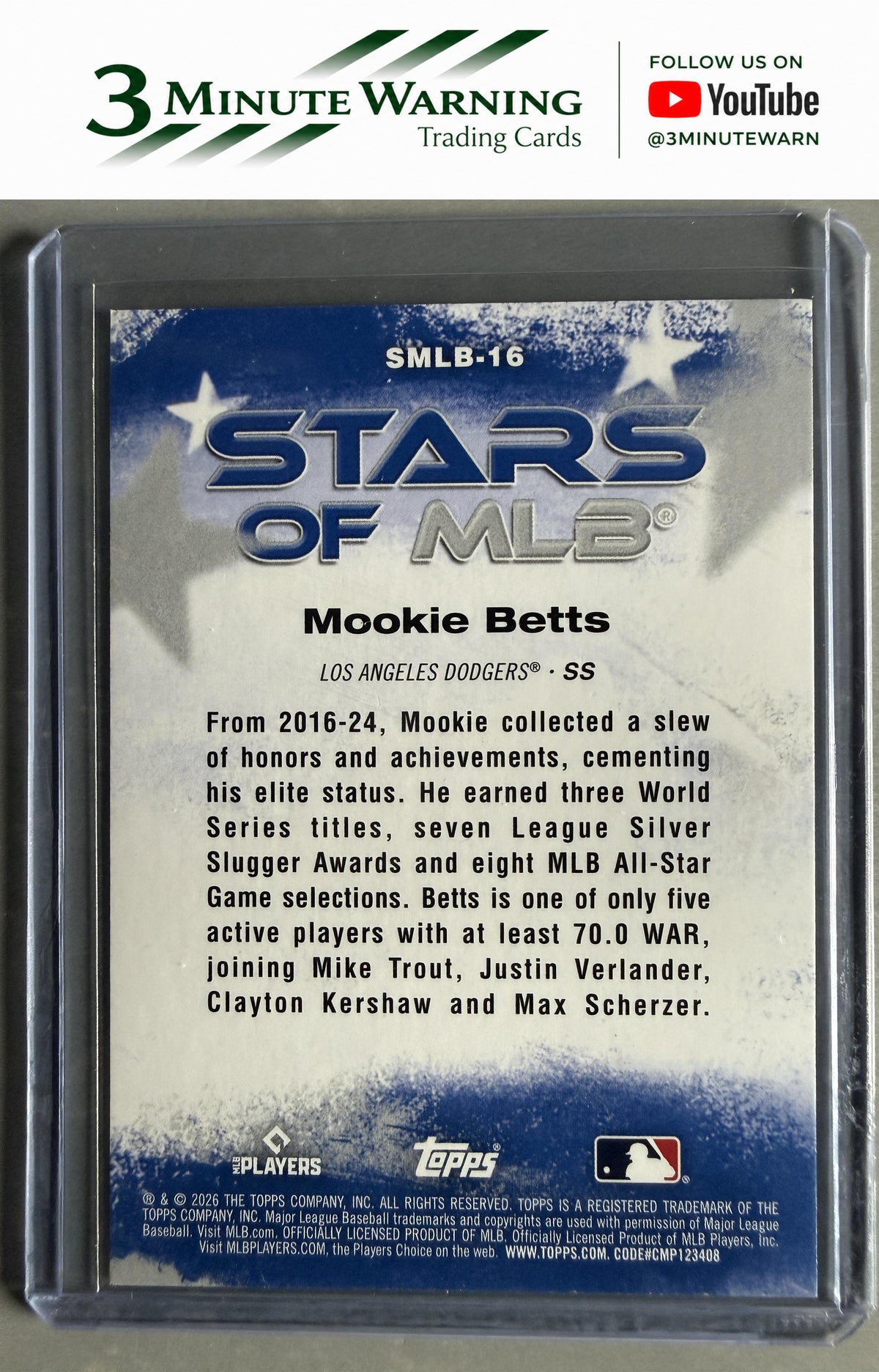 2026 Topps #SMLB-16 Mookie Betts Stars of MLB