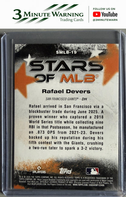 2026 Topps #SMLB-19 Rafael Devers Stars of MLB
