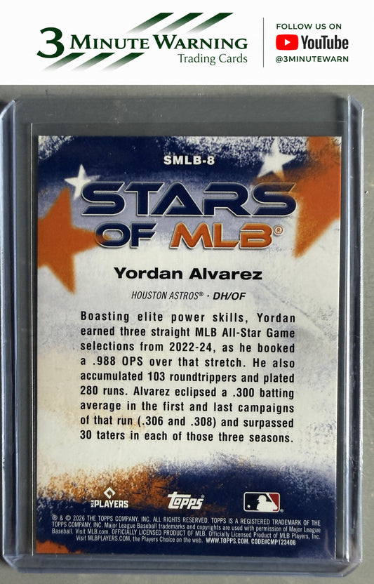 2026 Topps #SMLB-8 Yordan Alvarez Stars of MLB
