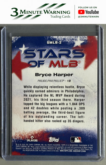 2026 Topps #SMLB-2 Bryce Harper Stars of MLB