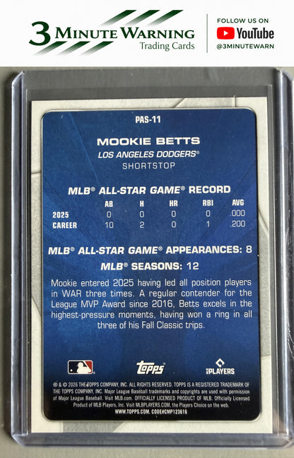 2026 Topps #PAS-11 Mookie Betts Perennial All Stars