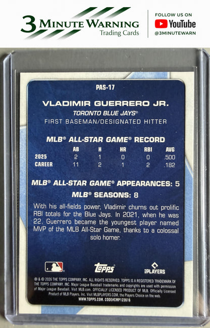 2026 Topps #PAS-17 Vladimir Guerrero Jr. Perennial All Stars