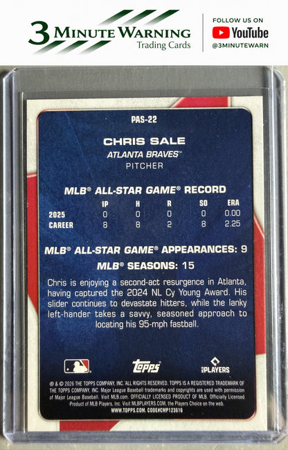 2026 Topps #PAS-22 Chris Sale Perennial All Stars