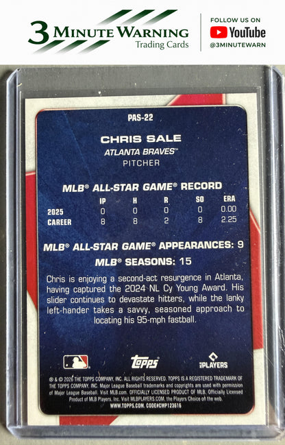 2026 Topps #PAS-22 Chris Sale Perennial All Stars