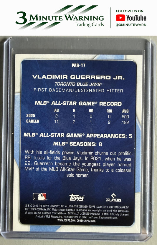 2026 Topps #PAS-17 Vladimir Guerrero Jr. Perennial All Stars