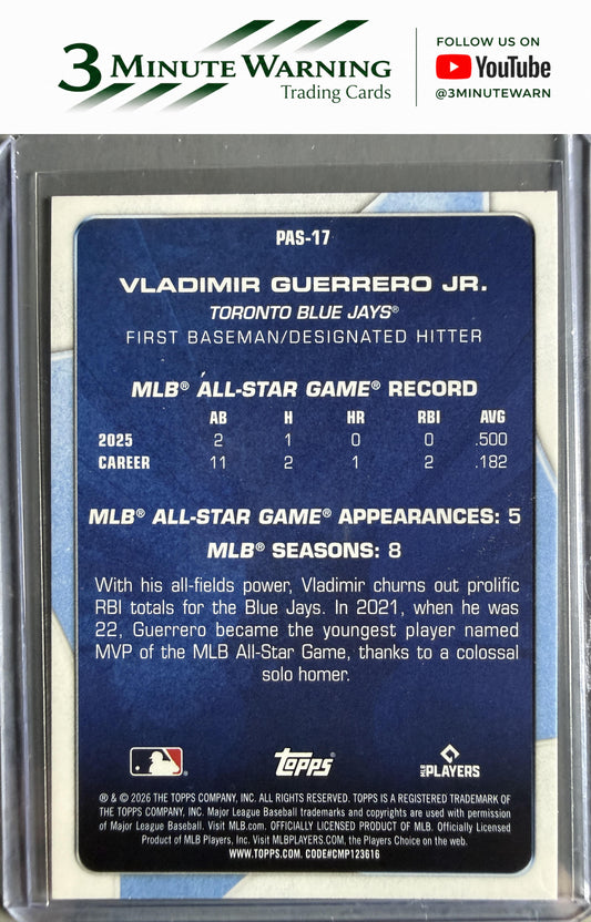 2026 Topps #PAS-17 Vladimir Guerrero Jr. Perennial All Stars