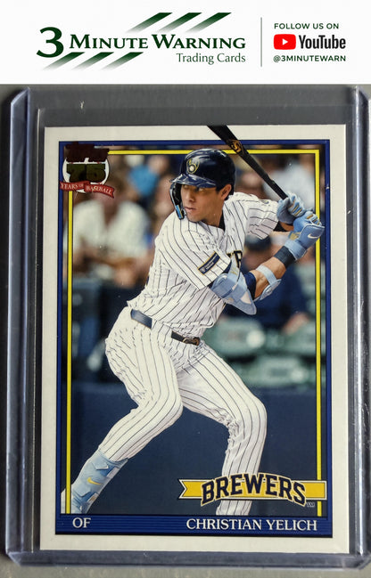 2026 Topps #T91-83 Christian Yelich 1991 Topps Baseball (Series One)