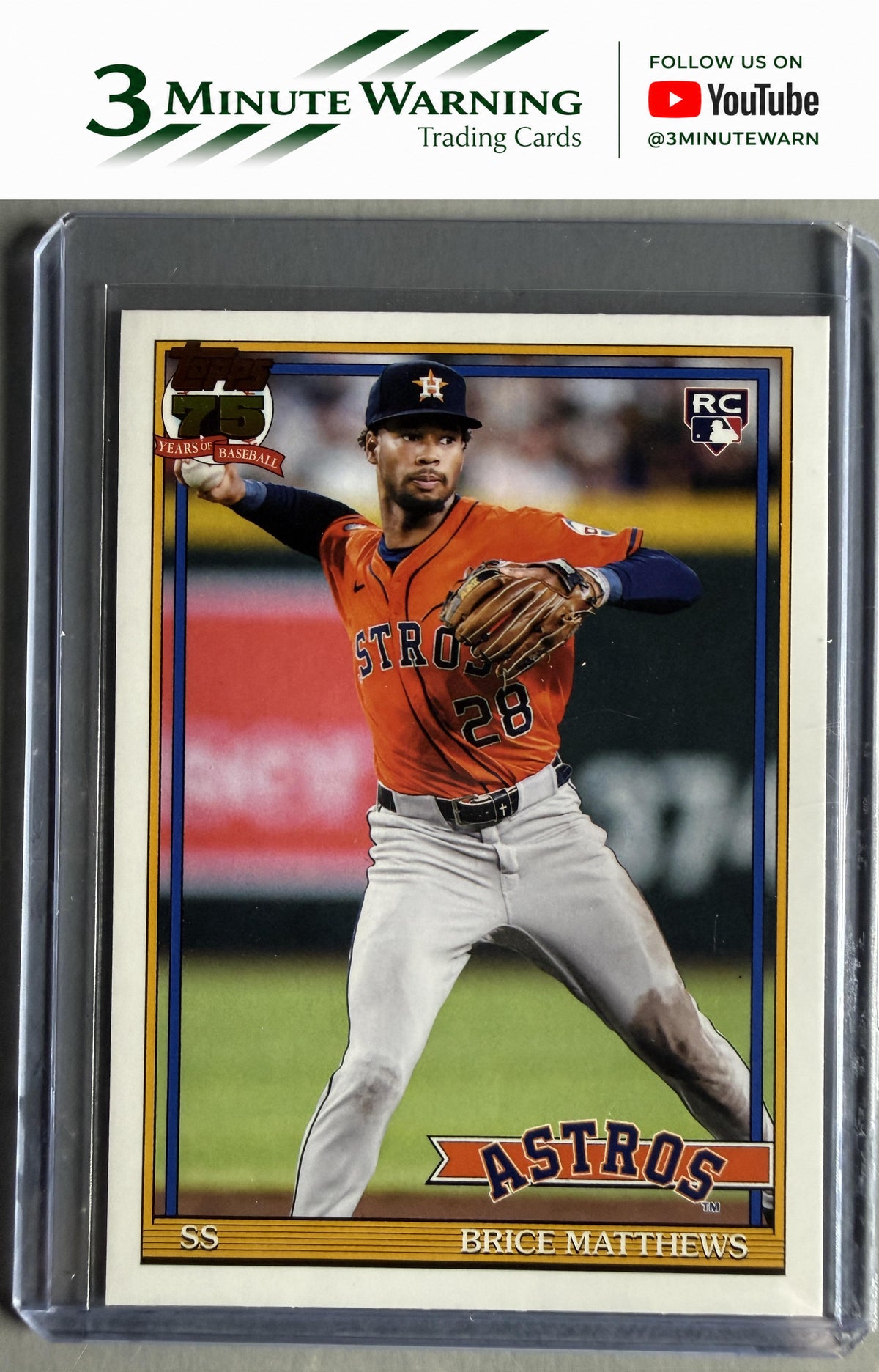 2026 Topps #T91-28 Brice Matthews 1991 Topps Baseball (Series One)