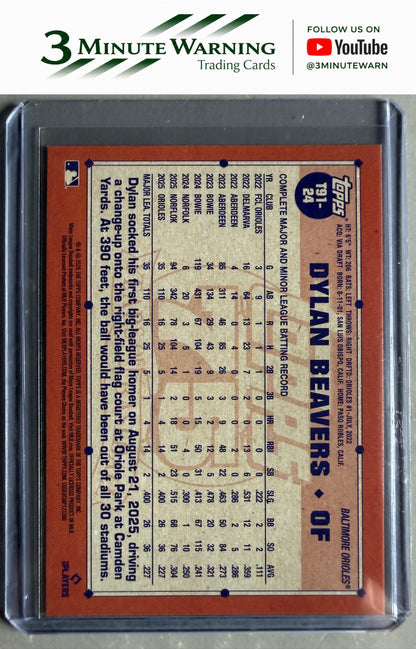 2026 Topps #T91-24 Dylan Beavers 1991 Topps Baseball  (Series One)