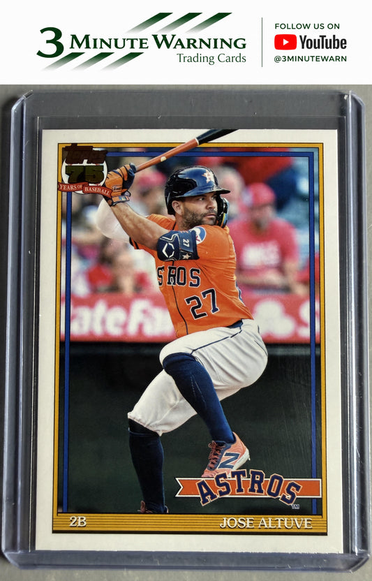 2026 Topps #T91-7 Jose Altuve 1991 Topps Baseball 35th Anniversary (Series One)
