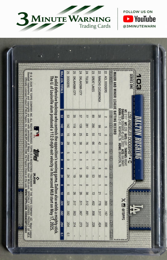 2026 Topps #103 Dalton Rushing