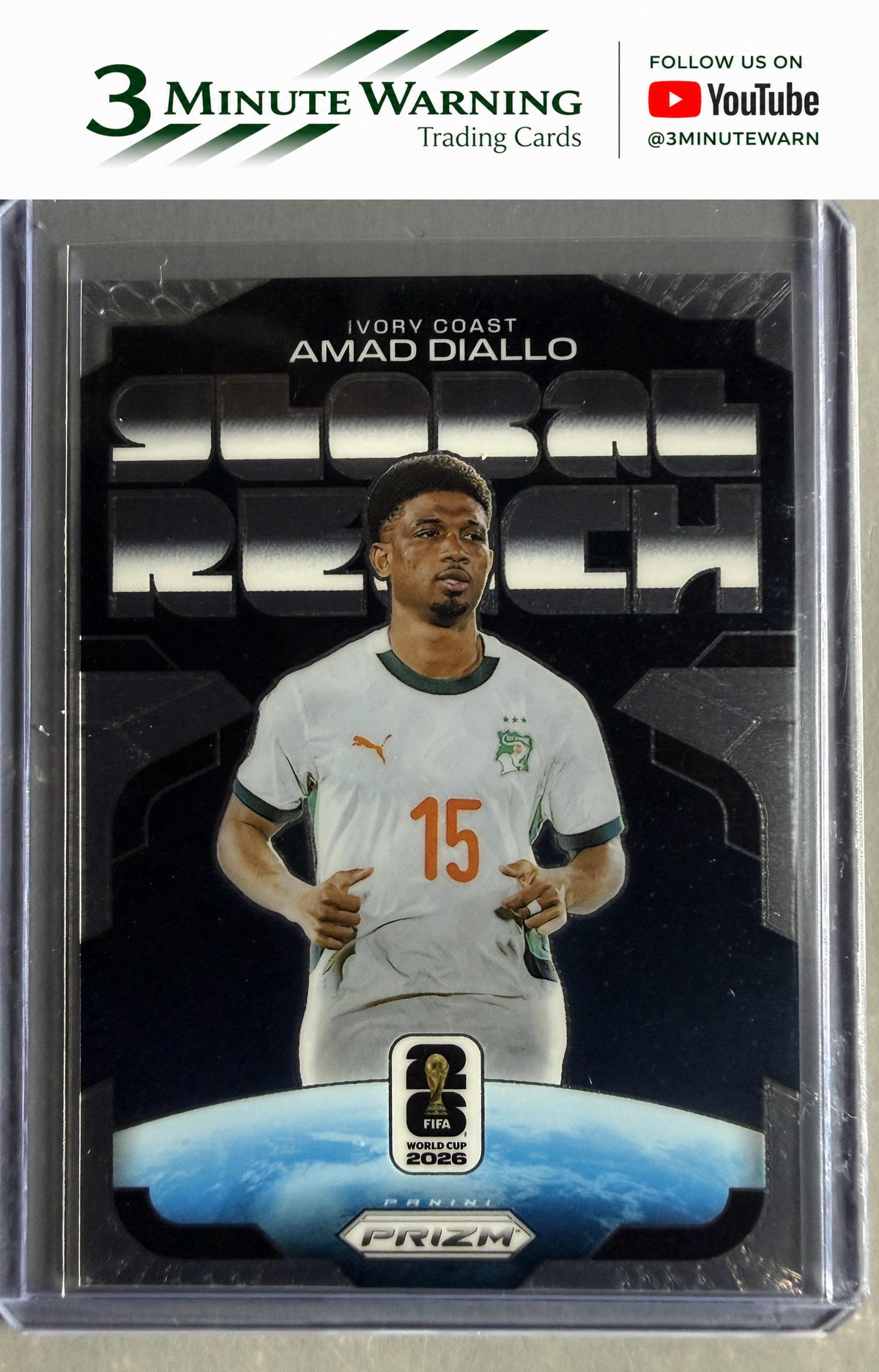 2026 Panini Prizm FIFA World Cup #11 Amad Diallo Global Reach Breakaway Prizm