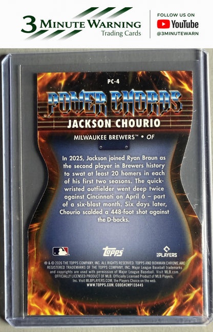 2026 Bowman #PC-4 Jackson Chourio Power Chords