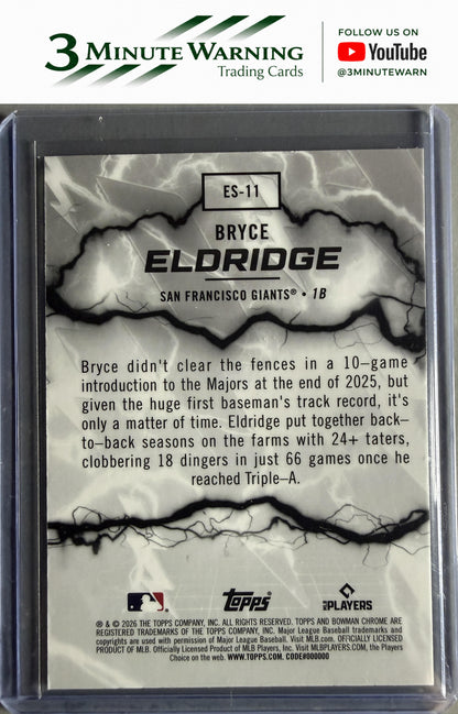 2026 Bowman #ES-11 Bryce Eldridge Electric Sluggers