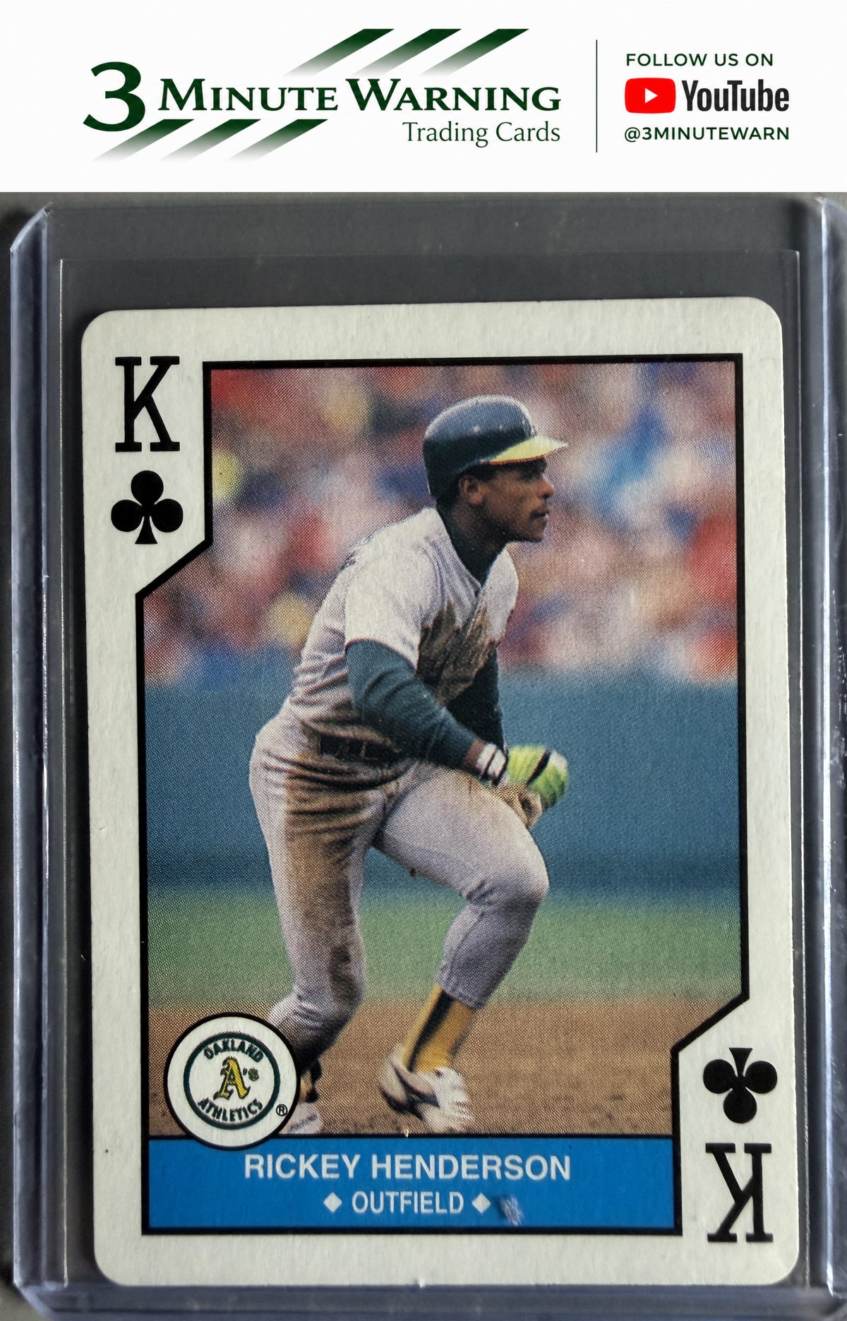 1990 U.S. Playing Card Co. Major League Playing Cards #K♣ Rickey Henderson