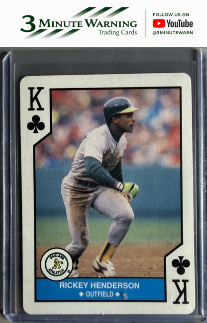 1990 U.S. Playing Card Co. Major League Playing Cards #K♣ Rickey Henderson