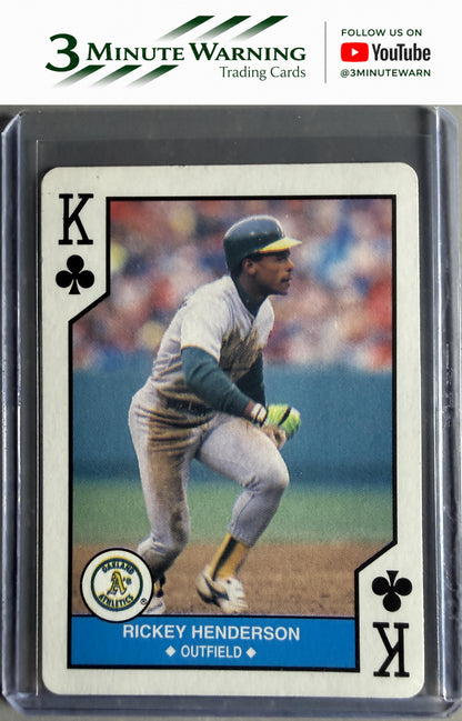 1990 U.S. Playing Card Co. Major League Playing Cards #K♣ Rickey Henderson