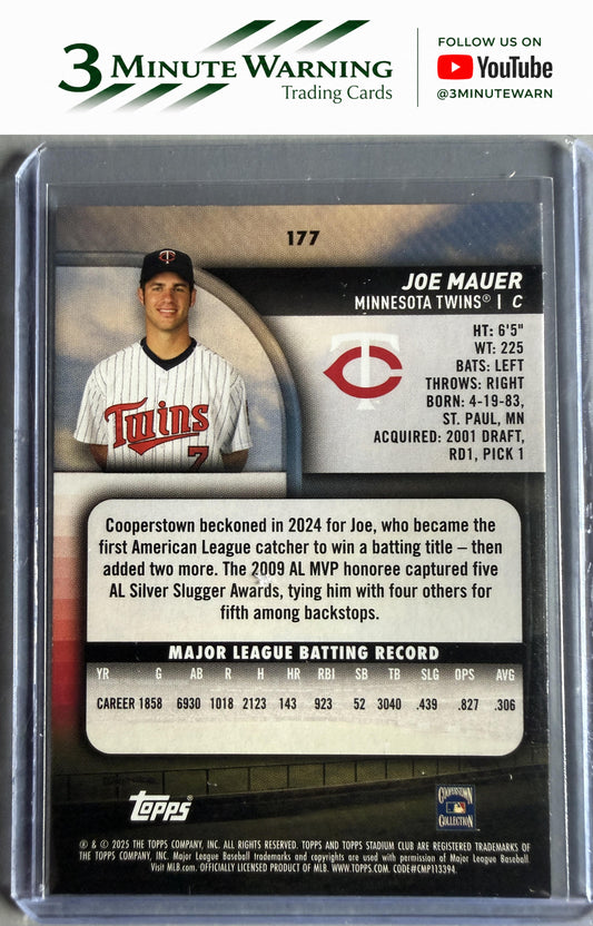 2025 Stadium Club #177 Joe Mauer