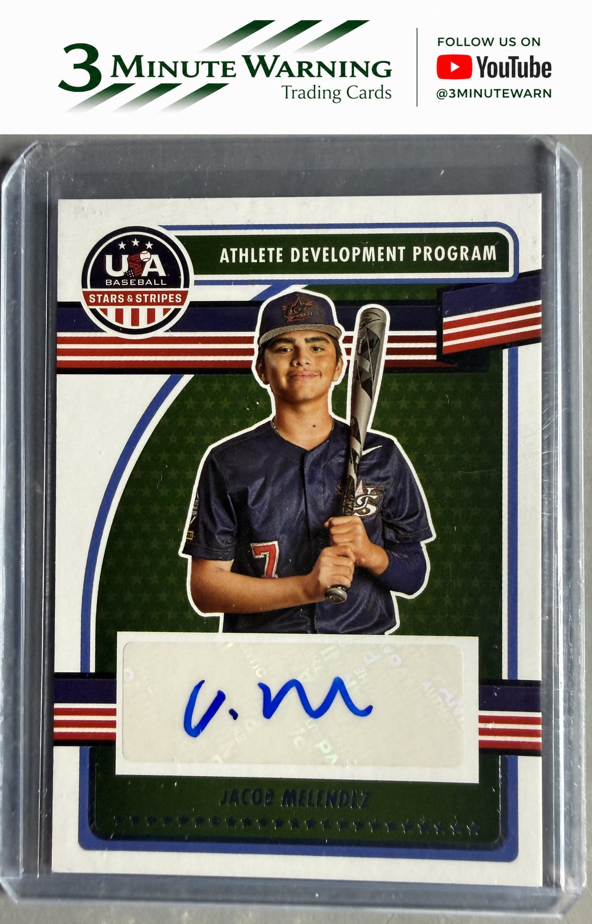 2023 Panini Stars & Stripes USA Baseball #ADPS-JE Jacob Melendez
