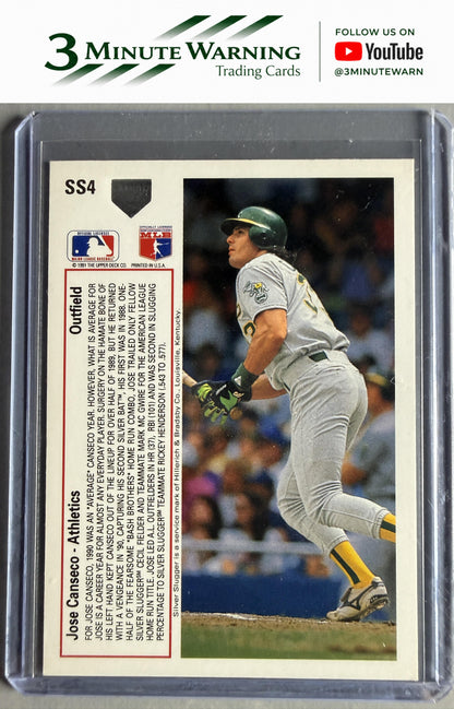 1991 Upper Deck #SS4 Jose Canseco Silver Sluggers