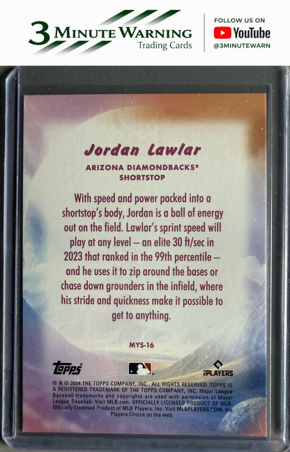 2024 Topps Update #MYS-16 Jordan Lawlar Mystical